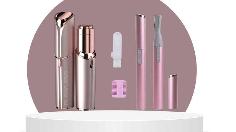 Depilador Batom Portátil Facial Buço Rosto Aparador Pelos +BRINDE Depilador Elétrico Sobrancelhas